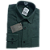 Camisa de flanela verde mar manga longa de algodão - Imagem 2