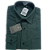 Camisa de flanela verde mar manga longa de algodão - Imagem 3