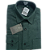 Camisa de flanela verde mar manga longa de algodão - Imagem 4