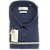 Camisa manga curta passa fácil 65% com 35% de algodão azul azul escura - Imagem 2