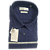 Camisa manga curta passa fácil 65% com 35% de algodão azul azul escura - Imagem 1