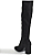 Bota Feminina Over The Knee Suede Preto Via Marte 024-001-01 - Preto - Imagem 3