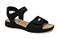 Sandália Papete Comfortflex Preto Velcro 2351403 - Imagem 1