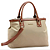 Bolsa Casual Chenson Microfibra Feminina Bege 84597 - Imagem 1
