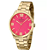 Relógio Feminino Champion Analógico Dourado Fundo Rosa Pink CN29892J - Imagem 1