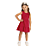 Vestido Alakazoo em Malha Detalhe Laço Vermelho A5298 - Imagem 3