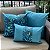 Kit Impermeável Floral Azul Celeste e Chumbo - Imagem 1