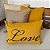 Kit Baguete Mostarda Bordada Love - Imagem 1