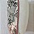 Porta Travesseiro Dupla Face Cotone Flores Cinza e Rosa Blush - Imagem 6