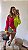 Camisa Feminina Colorida Com Bolso Estilosa - Imagem 1