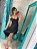 Vestido Mullet De Lurex Preto Feminino Curto Moda Instagram - Imagem 4