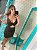 Vestido Tubinho Colado Curto Preto E Dourado Frente Abertura - Imagem 3
