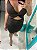 Vestido Tubinho Colado Curto Preto E Dourado Frente Abertura - Imagem 4