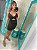 Vestido Tubinho Colado Curto Preto E Dourado Frente Abertura - Imagem 1