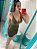 Vestido Feminino Curto Alça Com Brilho Lurex Dourado - Imagem 6