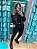 Conjunto blazer com cetim  detalhes em botoes dourados - Imagem 6