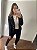 Conjunto de jaqueta comprida chic com botoes dourados - Imagem 5
