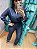conjunto lindo jeans fake com detalhe aberto na perna - Imagem 2