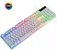 TECLADO GAMER SEMI-MECÂNICO RETROILUMINADO ICE ARMOR BK30 BRANCO - Imagem 1