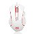 MOUSE GAMER REDRAGON NOTHOSAUR LED VERMELHO 3200DPI 6 BOTOES LUNAR WHITE - Imagem 5