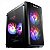 GABINETE GAMER LIKETEC CYCLE MID TOWER ACRÍLICO M-ATX BLACK SEM FONTE - Imagem 1