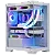 GABINETE GAMER K-MEX POSEIDON CG-W1H5 MID TOWER VIDRO TEMPERADO MICRO-ATX WHITE SEM FONTE SEM FAN - Imagem 2