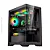GABINETE GAMER GAMING MASTER K-MEX POSEIDON CG-12H5 PRETO LATERAL E FRENTE EM VIDRO TEMPERADO - Imagem 1