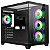 GABINETE GAMER LIKETEC ZEUS PRO GLASS MID TOWER VIDRO TEMPERADO ATX BLACK SEM FONTE SEM FAN LC-CB3X3-ZEUS-2089 - Imagem 1