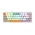 TECLADO MECÂNICO GAMER REDRAGON AKALI RGB SWITCH BROWN ABNT2 LAYOUT 60% BRANCO CINZA E LARANJA - Imagem 1