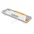 TECLADO MECÂNICO GAMER REDRAGON AKALI RGB SWITCH BROWN ABNT2 LAYOUT 60% BRANCO CINZA E LARANJA - Imagem 3