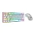 KIT GAMER SET 02 RISE MODE WHITE RED TECLADO MECÂNICO GM1 WHITE RGB RED MOUSE G1 PRO WHITE 12000 DPI BRANCO - Imagem 1