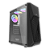 GABINETE GAMER AIGO DARKFLASH DK150 MID-TOWER LATERAL DE VIDRO PRETO COM 3 FANS - Imagem 1