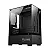 GABINETE GAMER CLANM NIGHT MEGALON PRETO LATERAL E FRONTAL EM VIDRO TEMPERADO - Imagem 1