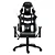 CADEIRA GAMER DN3 RECLINÁVEL EM COURO SINTÉTICO PRETO COM BRANCO - Imagem 2