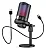 MICROFONE CONDESADOR TOMATE MT-1070R  PRETO LED RAINBOW - Imagem 2