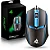 MOUSE GAMER KNUP ANÚBIS KP-MU003 1200DPI COM FIO PRETO COM LED RAINBOW - Imagem 1