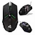 MOUSE GAMER KNUP ANÚBIS KP-MU019 1200DPI COM FIO PRETO COM LED RAINBOW - Imagem 1