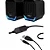 CAIXA DE SOM KNUP 2.0 12W COM LED AZUL KP-RO823 - Imagem 4
