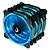 KIT COOLER RISE MODE AURA 3X120MM RGB PRETO - Imagem 5