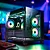 GABINETE GAMER HUSKY DOME 210 MINI TOWER M-ATX LATERAL E FRONTAL EM VIDRO PRETO - Imagem 5