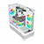 GABINETE GAMER LIKETEC MAHAL SNOW MID TOWER CUBE DESIGN VIDRO TEMPERADO BRANCO - Imagem 2