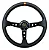 VOLANTE ESPORTIVO COM FURAÇÃO UNIVERSAL PARA SIMULADOR OMP PRETO COM DETALHE DOURADO - Imagem 1