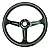 VOLANTE ESPORTIVO COM FURAÇÃO UNIVERSAL PARA SIMULADOR NARDI PRETO - Imagem 1