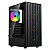 GABINETE GAMER BG-062 ZION PRO LATERAL EM VIDRO TEMPERADO PRETO - Imagem 1