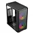 GABINETE GAMER MATX BG-065 ZONE VIDRO TEMPERADO FRENTE MESH PRETO SEN FANS !!! - Imagem 4