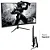 MONITOR GRASEP 23,6 POLEGADAS FULL HD LED 100HZ 1MS CURVO HDMI VGA D-GR236 PRETO - Imagem 3