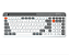 TECLADO SEM FIO BRANCO HREBOS PREMIUM BLUETOOTH RECARREGÁVEL IF-259 - Imagem 1