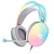 HEADSET GAMER ONISTEK ON-FN635 BRANCO COM LED RAINBOW P3 + 2 P2 - Imagem 1