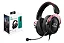 HEADSET GAMER ONISTEK ON-FN650 PRETO COM VERMELHO USB-C E USB-A - Imagem 3