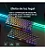 TECLADO GAMER MECÂNICO SWITCH BLUE RETROILUMINADO KNUP MADSET TE152 PRETO COM LED RAINBOW - Imagem 6
